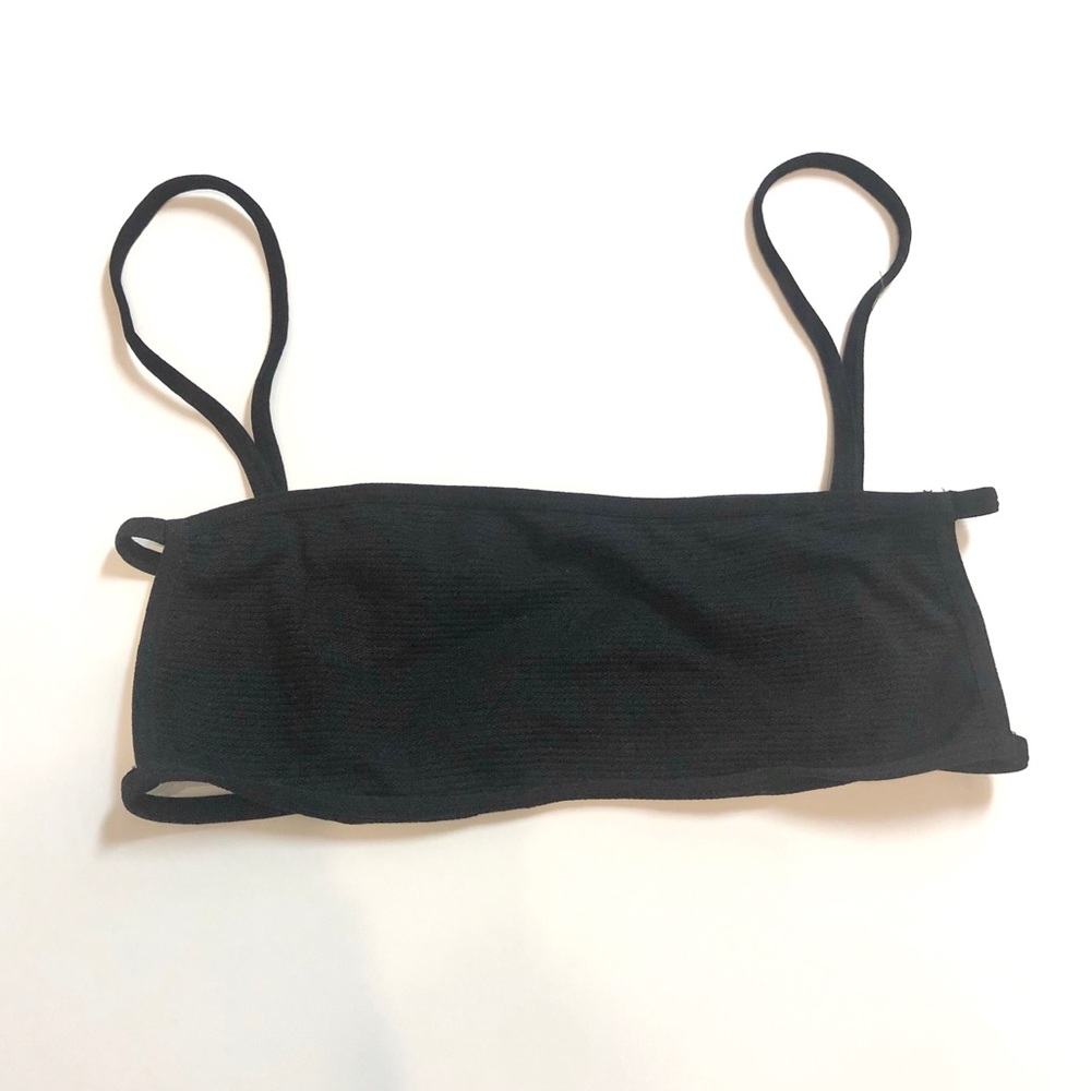 Black bralette open back